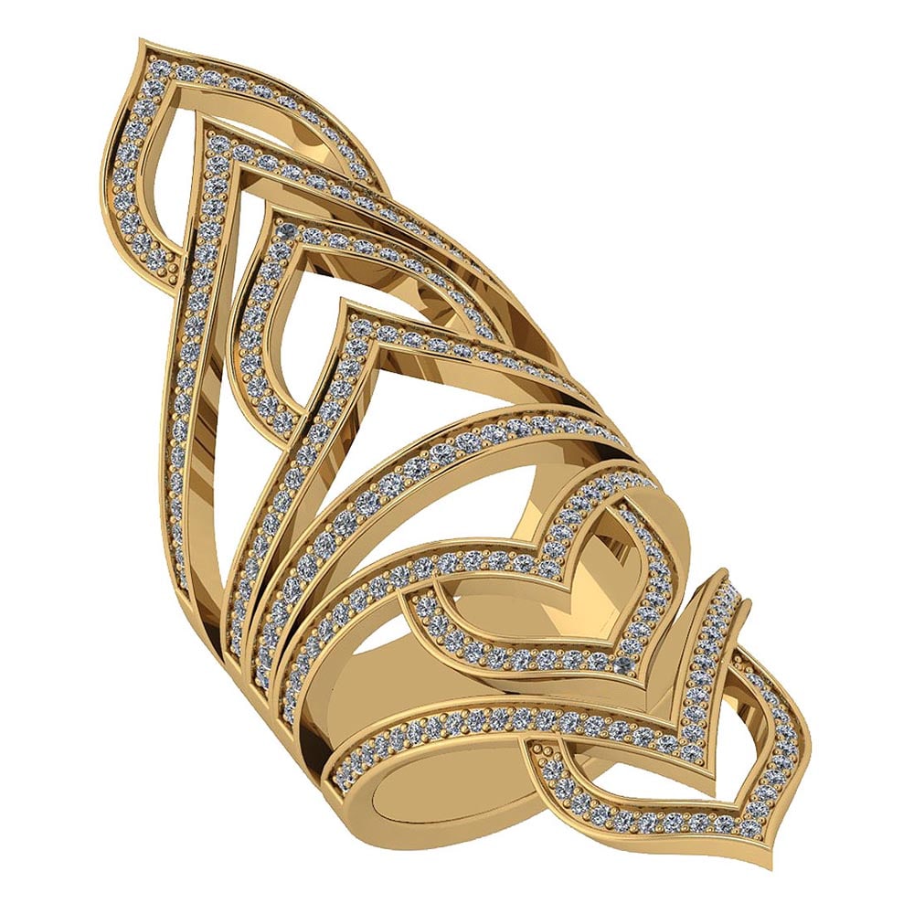 Certified 1.26 Ctw Diamond VS/SI1 18K Yellow Gold Ring Made In USA (1 of 1)