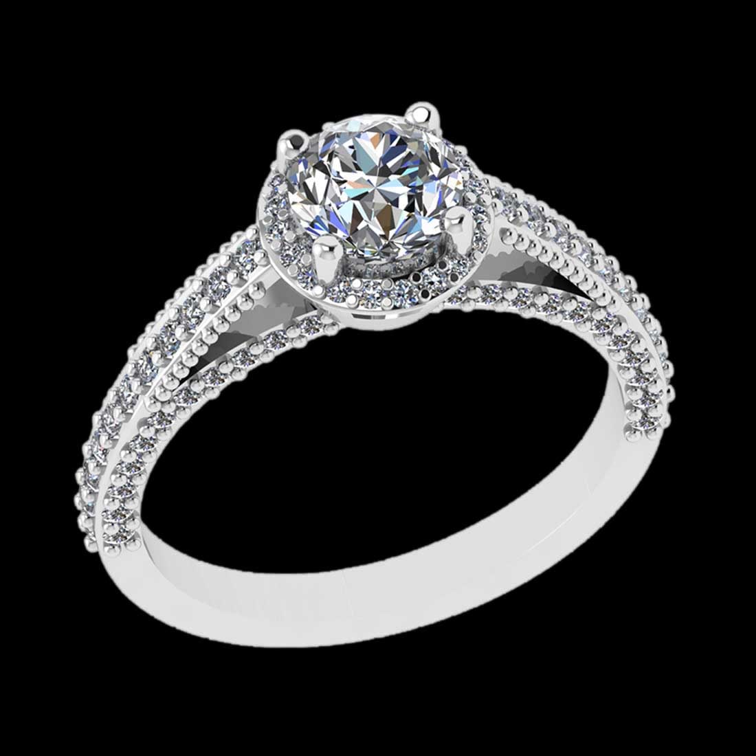 1.65 Ctw SI2/I1 Diamond 18K White Gold Engagement Ring: Center Diamond Weight : 0.95 Ctw ( Round Cut) Center Diamond Color :-G-H Setting : Prong Side Weight Of Ctw 0.70 Ctw Color : G-H Clarity : SI2/I1 Stone Setting : Prong Metal Weight : Approx 6.30 gram