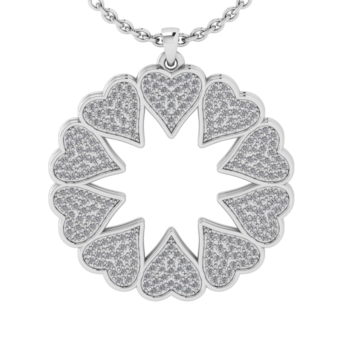 1.15 Ctw SI2/I1 Diamond 14K White Gold Pendant Necklace: Total Diamond Weight : 1.15 Ctw (Round Cut) Center Diamond Color :- J-K Center Clarity : SI2/I1 Stone Setting : Prong Metal Weight : Approx 9.90 Gram 14K White Gold Pendant Necklace #PAPPS55259v8