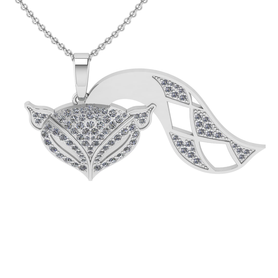 1.93 Ctw SI2/I1 Diamond 14K White Gold Fox Necklace: Total Diamond Weight : 1.93 Ctw ( Round Cut ) Diamond Color :- J-K Clarity : SI2/I1 Stone Setting : Prong Metal Weight : Approx 12.50 Gram 14K White Gold Fox Necklace #PAPPS94545v7