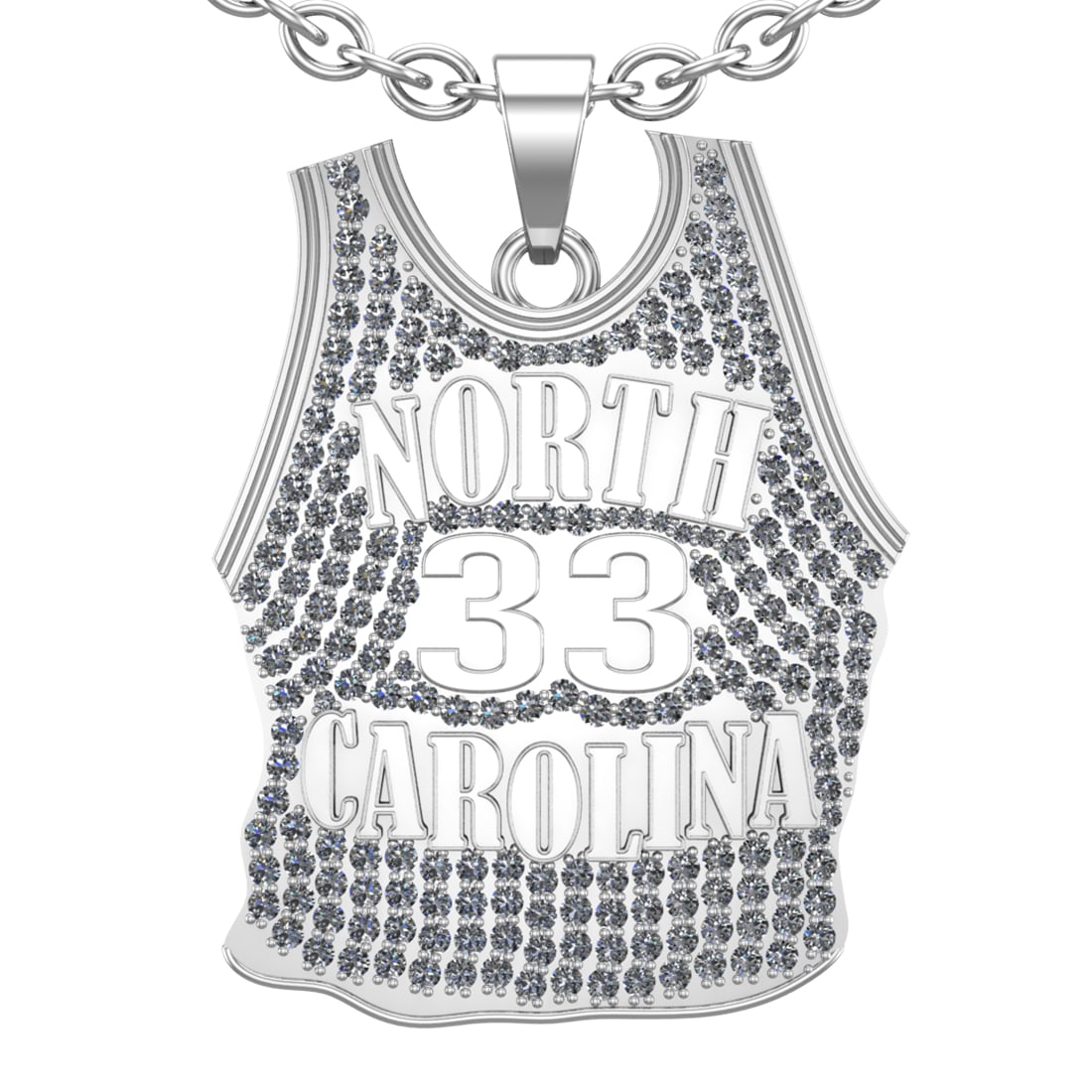 2.60 Ctw SI2/I1 Diamond 14K White and Yellow Gold football theme Jersey pen: Total Diamond Weight : 2.60 Ctw (Round cut) Center Diamond Color :- J-K Center Clarity : SI2/I1 Stone Setting : Prong Metal Weight : Approx 17.80 Gram 14K White and Yellow Gold football theme Jersey