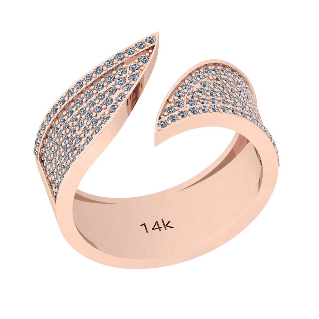 1.03 Ctw Si2/i1 Diamond 14K Rose Gold Men s Band Ring: Total Weight : 1.03 Ctw (Round Cut ) Diamond Stone Color : J-K Stone Clarity : Si2/i1 Diamond Stone Setting : Prong Metal Weight : Approx 8.50 Gram 14K Rose Gold Men s Band Ring Current Ring Size is