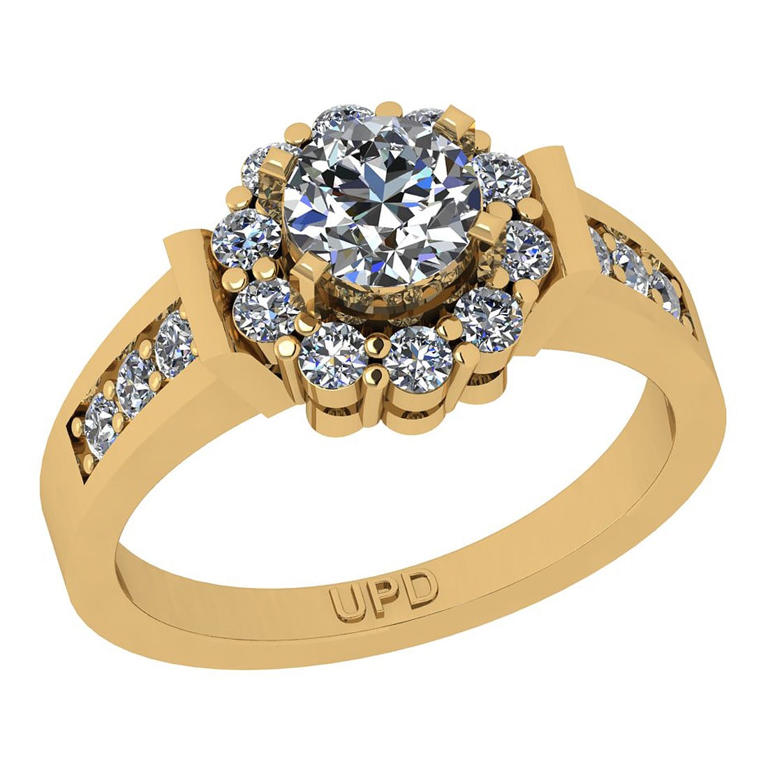 1.32 Ctw SI2/I1 Gia Certified Center Diamond 14K Yellow Gold Ring: Center Diamond Weight : 0.70 Ctw ( Round Cut GIA Certified ) Center Diamond Color :-J-K Center Stone Setting : Prong Center Clarity : SI2/I1 Side Stone Weight Of Ctw 0.62 Ctw Side Stone Color : J-K