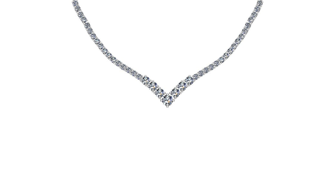 Certified 6.97 Ctw SI2/I1 Diamond 14K White Gold Necklace: Center Diamonds Approx Weight: 6.97 Ctw (Round Cut) Center Diamond Color: J-K Center Clarity: SI2/I1 Stone Setting: Prong Metal Approx Weight: 20.00 Gram 14K White Gold Necklace #PAPPS47870v7