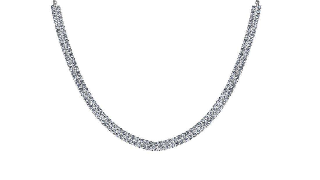 Certified 17.00 Ctw SI2/I1 Diamond 14K White Gold Necklace: Center Diamonds Approx Weight: 17.00 Ctw (Round Cut) Center Diamond Color: J-K Center Clarity: SI2/I1 Stone Setting: Prong Metal Approx Weight: 30.34 Gram 14K White Gold Necklace #PAPPS47861v7