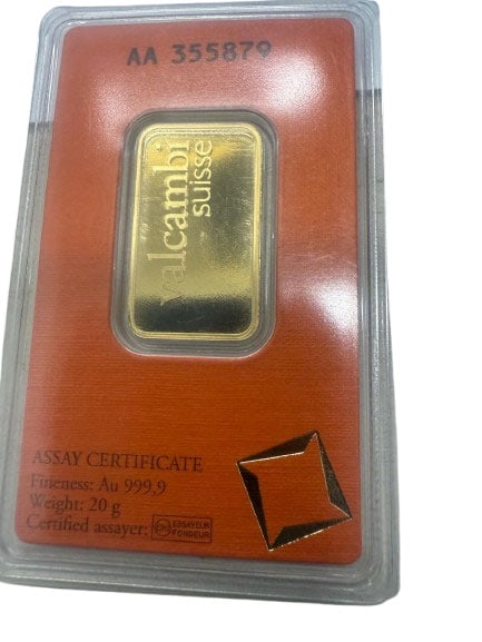20g Gold Bar Valcambi - 2