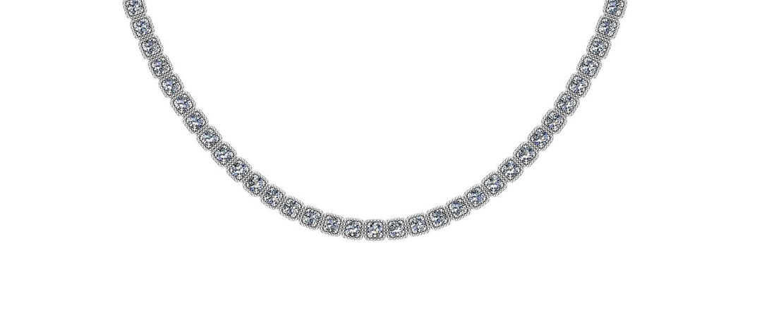 2.82 Ctw SI2/I1 Diamond 14K White Gold Necklace: Center Diamond Weight : 2.82 Ctw (Round Cut) Center Diamond Color :- J-K Center Clarity : SI2/I1 Stone Setting : Metal Weight : Approx 20.00 Gram 14K White Gold Size :-17 Inch Necklace TD167-1.75CN #P