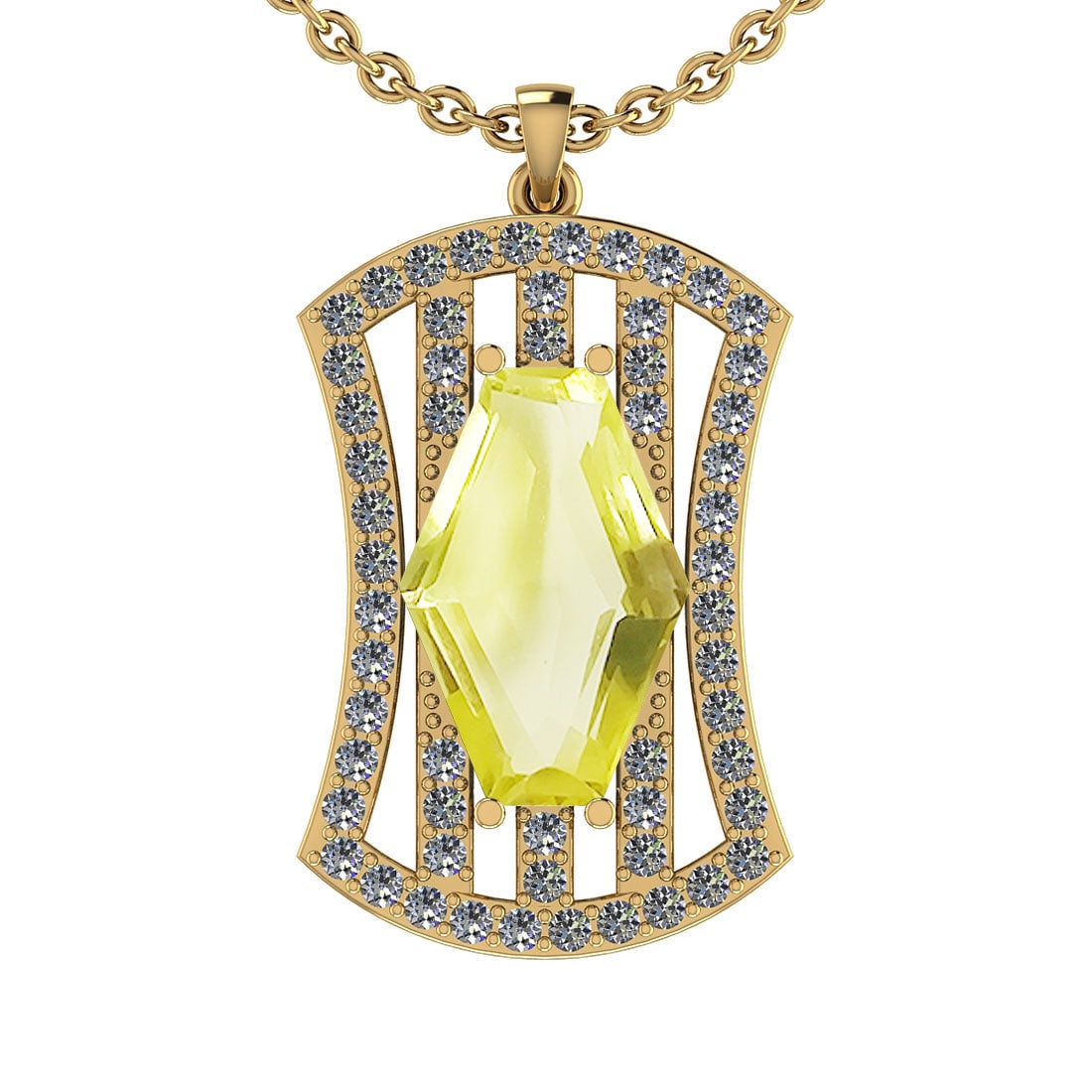 5.69 Ctw I2/I3 Lemon Topaz And Diamond 10K Yellow Gold Ring: Color Stone Weight : 4.91 Ctw (kite Fancy Shape ) Center Stone Color : Lemon Topaz Center Stone Setting : Prong Side Stone Weight Of Ctw 0.78 Ctw Side Stone Color : G-H Stone Clarity : I2/I3 Stone Set