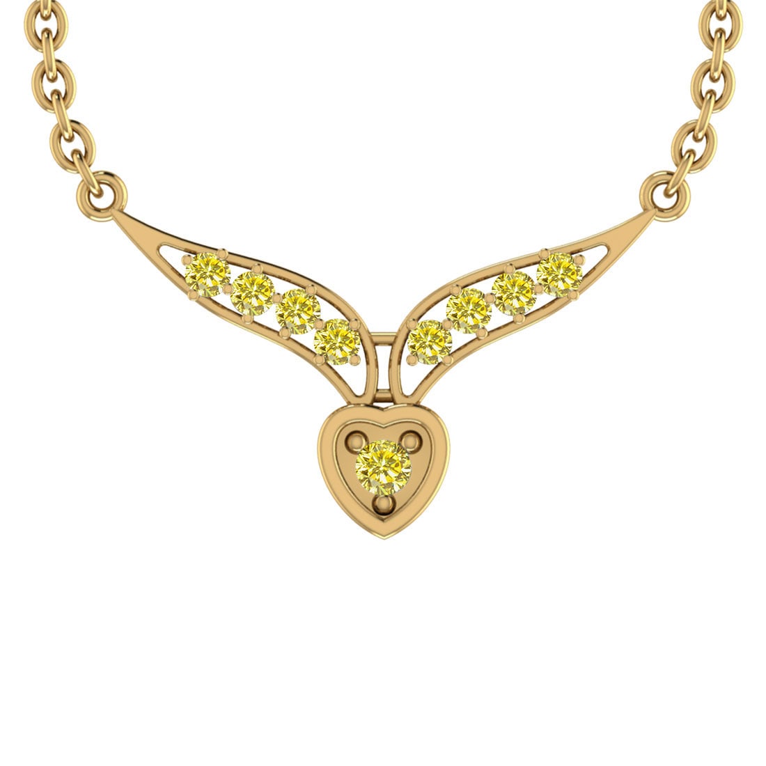 0.56 Ctw Treated fancy Yellow Diamond 14K Yellow Gold Pendant Necklace: Center Diamond Weight : 0.56 Ctw (Round Cut) Center Diamond Color :- Treated fancy Yellow Diamond Center Clarity : I2/I3 Stone Setting : Prong Metal Weight : Approx 4.00 Gram 14K Yellow Gold Pendant N