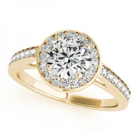CERTIFIED 18K YELLOW GOLD .87 CTW J-K/VS-SI1 DIAMOND HALO ENGAGEMENT RING: CERTIFIED 18K YELLOW GOLD .87 CTW J-K/VS-SI1 DIAMOND HALO ENGAGEMENT RING (CENTER STONE DIAMOND .50 CTWW J-K/VS-SI1) please request ring size upon payment #PAPPS86471v3