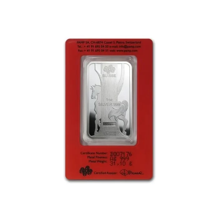 PAMP Suisse 1 oz Silver Bar ? Lunar Horse (Year of the Horse, 2014): PAMP Suisse 1 oz Silver Bar ? Lunar Horse (Year of the Horse, 2014) #PAPPS98422v15