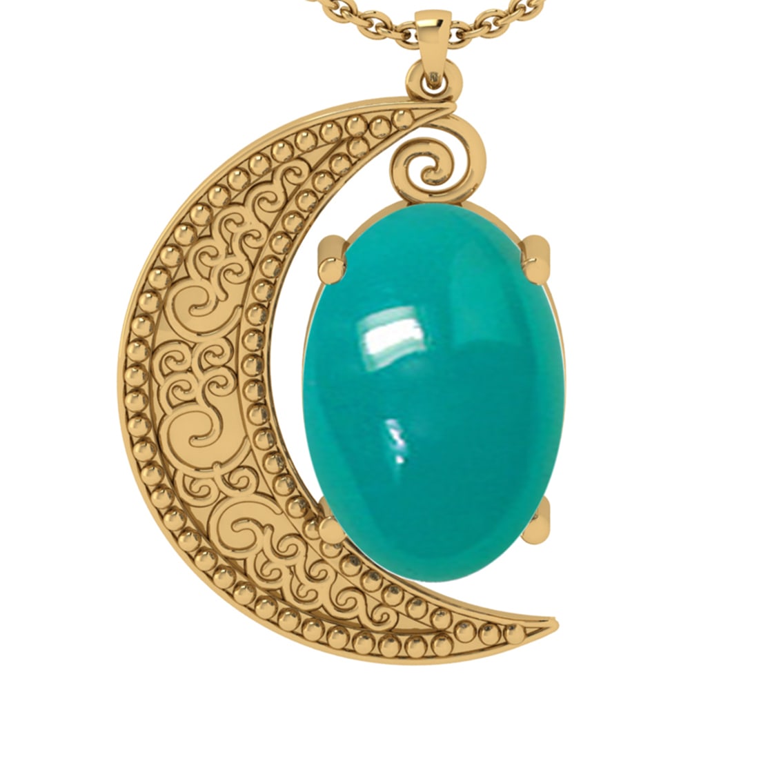9.52 Ctw VS/SI1 Emerald 14K Yellow Gold Pendant: Color Stone Weight : 9.52 Ctw ( Oval Cab) Stone Color :- Emerald Center Stone Setting : Prong Metal Weight : Approx 4.40 gram 14K Yellow Gold Pendant #PAPPS69397v12