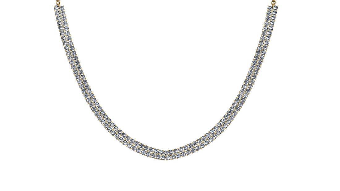 Certified 17.00 Ctw SI2/I1 Diamond 14K Yellow Gold Necklace: Center Diamonds Approx Weight: 17.00 Ctw (Round Cut) Center Diamond Color: J-K Center Clarity: SI2/I1 Stone Setting: Prong Metal Approx Weight: 30.34 Gram 14K Yellow Gold Necklace #PAPPS47859v7