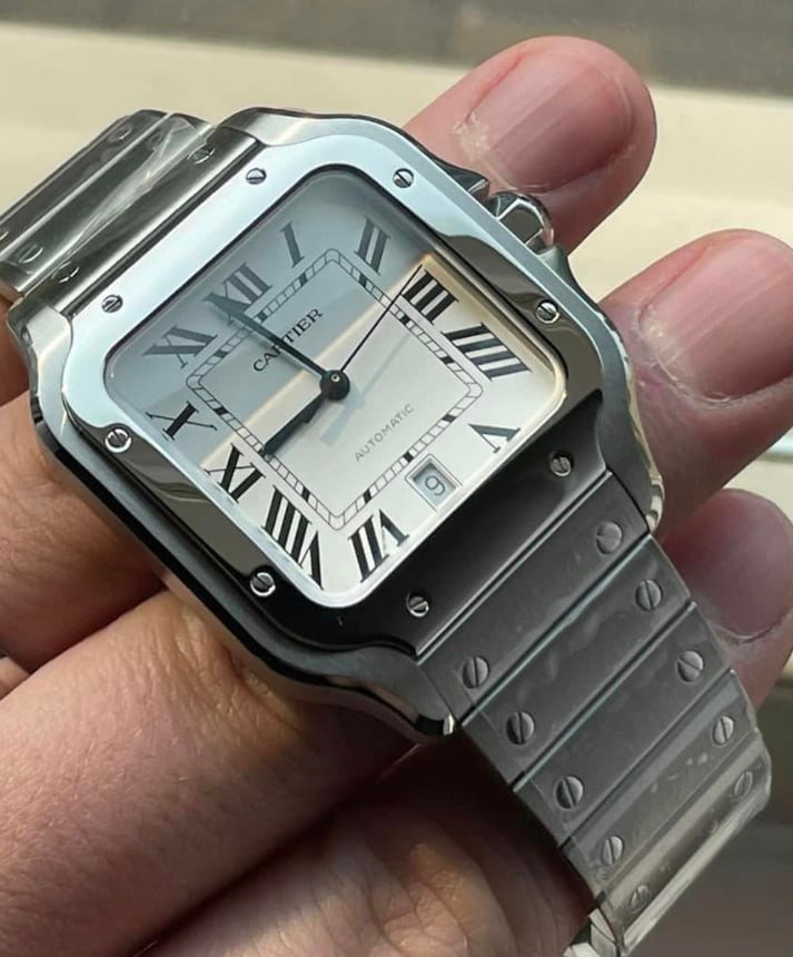 New Santos De Cartier Large Comes with Box & Papers: New Santos De Cartier Large Comes with Box & Papers #PAPPS18311v8