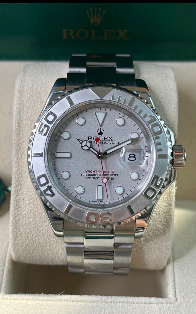 Rolex Yachtmaster Datejust Comes with Box & Papers: Rolex Yachtmaster Datejust Comes with Box & Papers #PAPPS18343v8