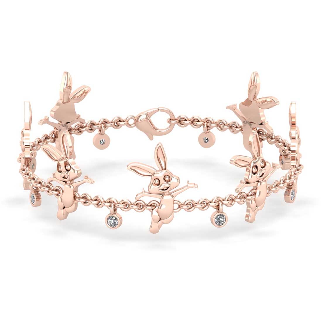 1.60 Ctw SI2/I1 Diamond 14K Rose Gold Bracelet: Total Diamond Weight : 1.60 Ctw ( Round Cut ) Diamond Color :- J-K Clarity : SI2/I1 Stone Setting : Prong Metal Weight : Approx 19.10 Gram 14K Rose Gold Bracelet Size :- 7.5 Inch #PAPPS94911v7