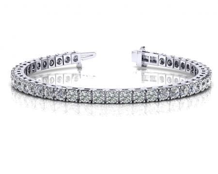 14K WHITE GOLD 2 CTW G-H SI2/SI3 CLASSIC FOUR PRONG DIAMOND TENNIS BRACELET (1 of 1)