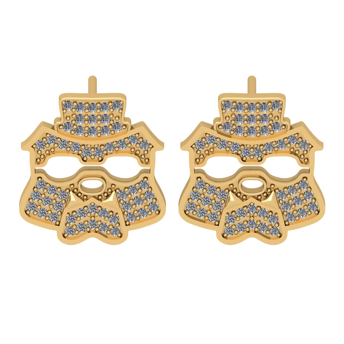 0.51 Ctw SI2/I1 Diamond 14K Yellow Gold Stud Earrings: Total Diamond Weight : 0.51 Ctw (Round cut) Center Diamond Color :- J-K Center Clarity : SI2/I1 Stone Setting : Prong Metal Weight : Approx 4.90 Gram 14K Yellow Gold Stud Earrings #PAPPS32613v8