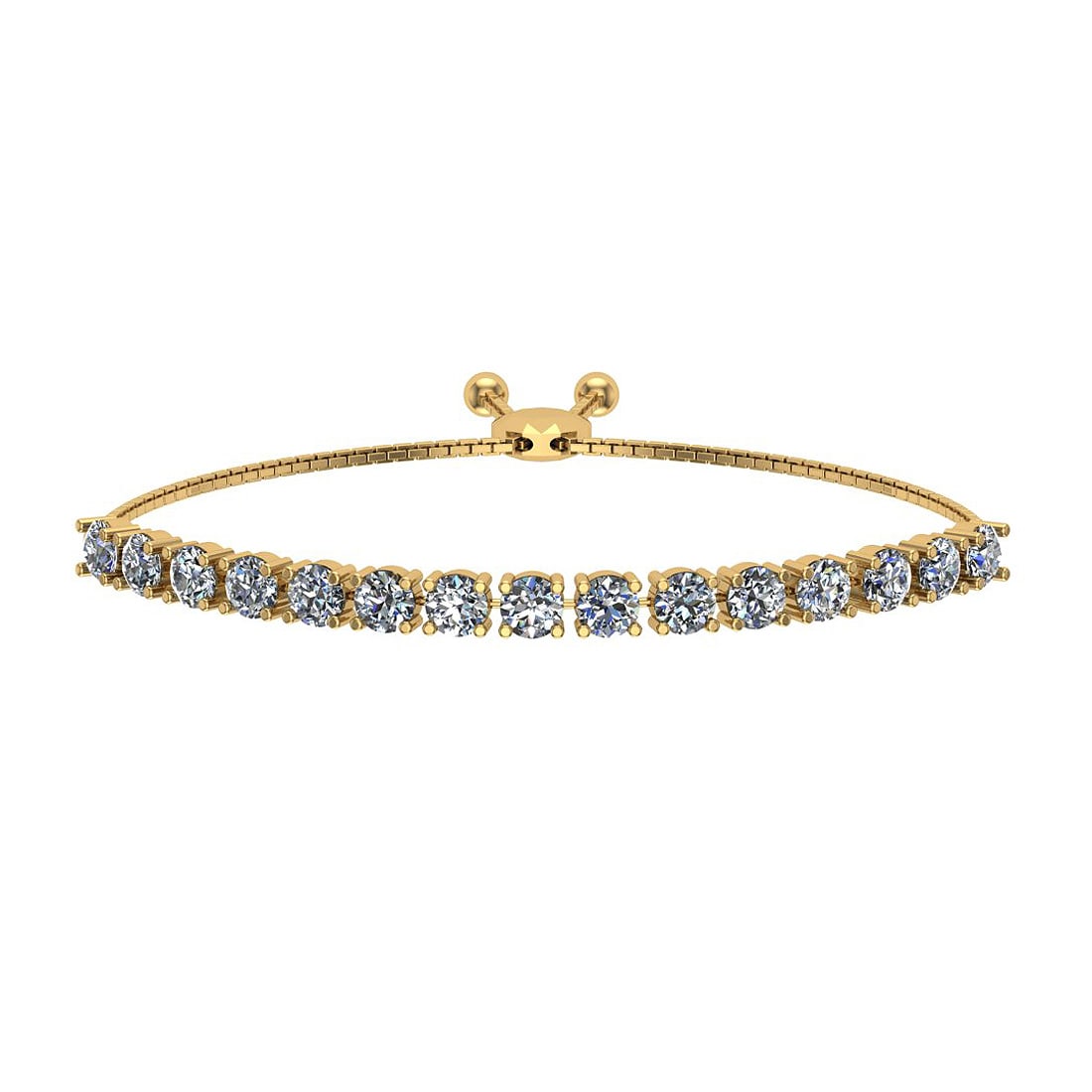 0.67 Ctw SI2/I1 Diamond Prong Set 14K Yellow Gold Slide Bracelet: Center Diamond Weight : 0.67 Ctw (Round Cut) Center Diamond Color :- J-K Center Clarity : SI2/I1 Stone Setting : Prong Metal Weight : Approx 5.20 Gram 14K Yellow Gold Slide Bracelet T4-2.0(2)SB