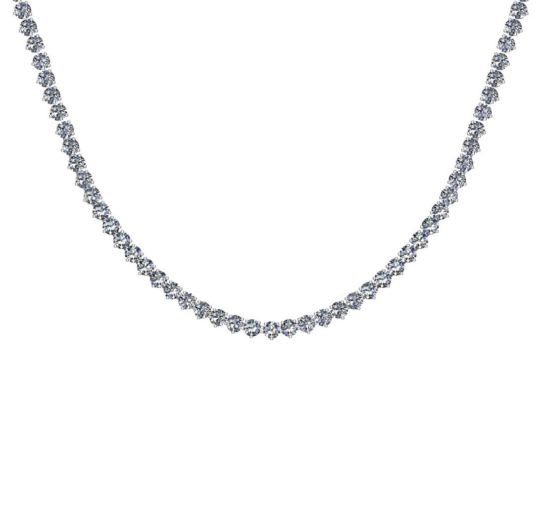4.64 Ctw SI2/I1 Diamond 14K White Gold Necklace: Center Diamond Weight : 4.64 Ctw (Round Cut) Center Diamond Color :- J-K Center Clarity : SI2/I1 Stone Setting : Metal Weight : Approx 15.00 Gram 14K White Gold Necklace Size :-17 Inch T3-1.7-17N