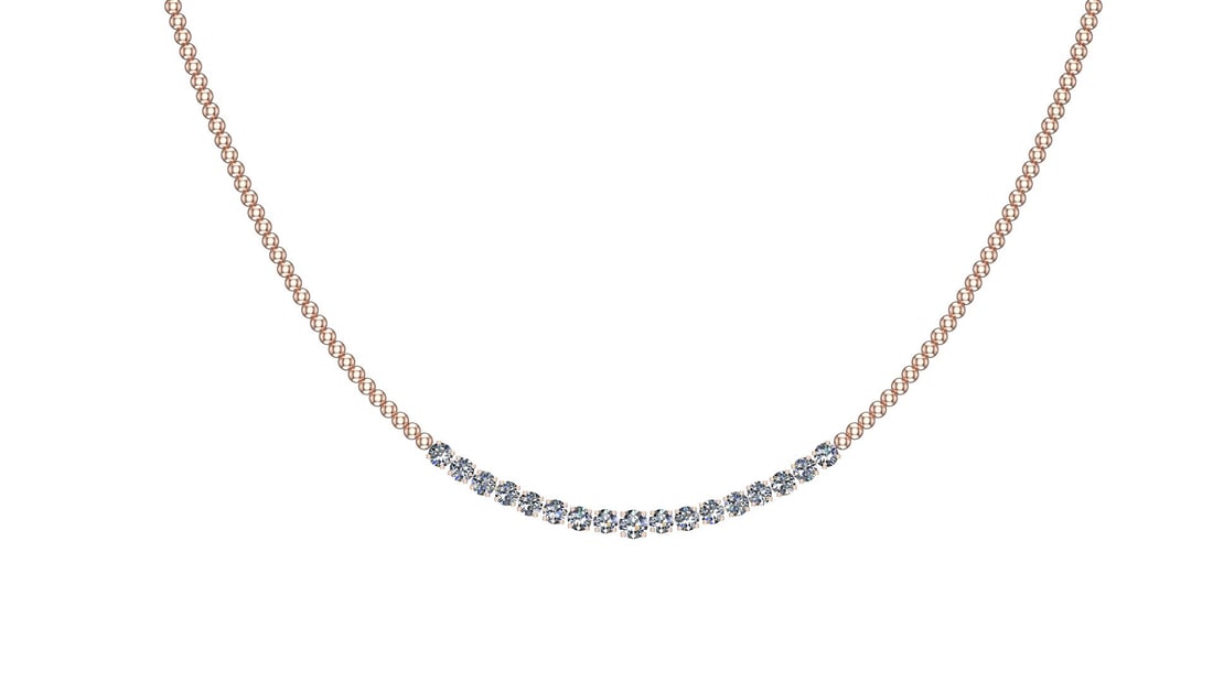 Certified 1.06 Ctw SI2/I1 Diamond 14K Rose Gold Necklace: Center Diamonds Approx Weight: 1.06 Ctw (Round Cut) Center Diamond Color: J-K Center Clarity: SI2/I1 Stone Setting: Prong Metal Approx Weight: 13.60 Gram 14K Rose Gold Necklace #PAPPS47866v7