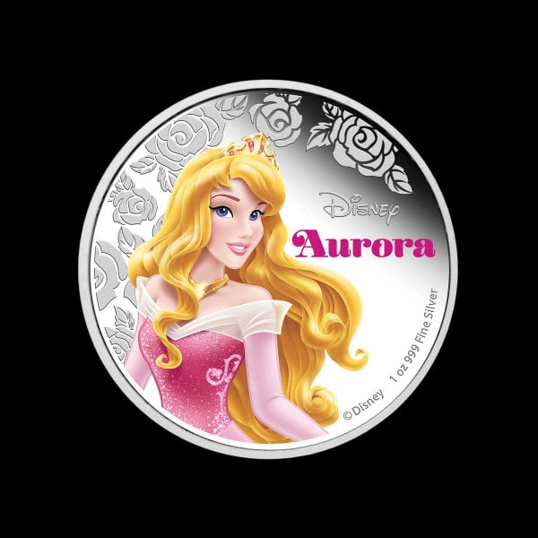 Collectable 2015 Niue 1 oz Silver $2 Disney Princess Sleeping Beauty Aurora: 2015 Niue 1 oz Silver $2 Disney Princess Sleeping Beauty Aurora #PAPPS96541v15