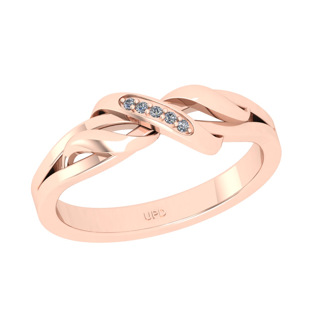 0.02 Ctw SI2/I1 Diamond 14K Yellow and Rose Gold Promises Ring: Total Diamond Weight : 0.02 Ctw (Round cut) Center Diamond Color :- J-K Center Clarity : SI2/I1 Stone Setting : Prong Metal Weight : Approx 3.10 Gram 14K Yellow and Rose Gold Promises Ring Current Rin