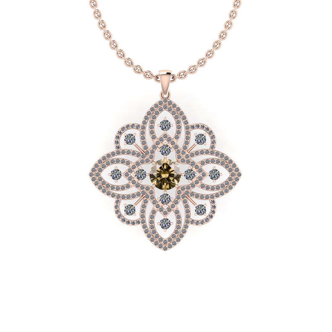 Certified 3.60 Ctw SI2/I1 Natural Fancy Yellow And White Diamond Style Pron: Center Approx Weight: 1.52 Ctw (Round Cut) Center Color: Natural Fancy Yellow Diamond Center Setting: Prong Side Stone 2.08 Ctw Side Stone Color: J-K Stone Clarity: SI2/I1 Stone Setting: Prong Metal A