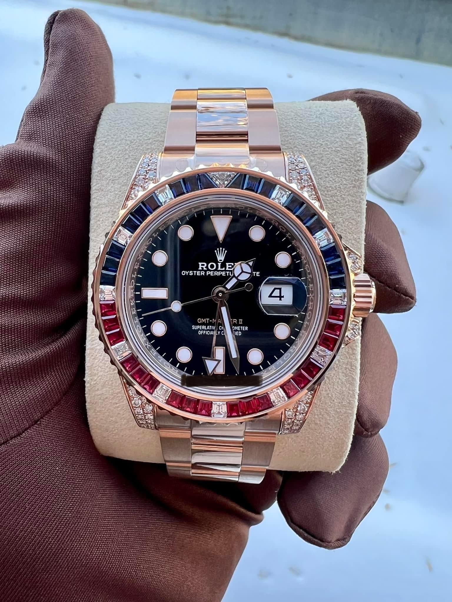 Brand New Rolex GMT Master II Rosegold Ref: 126755SARU Comes with box and p (1 of 1)