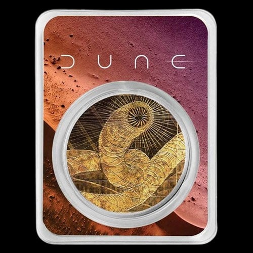 Collectable Silver DUNE(R) Sand Worm 1 oz Silver (Colorized w/TEP) (1 of 1)