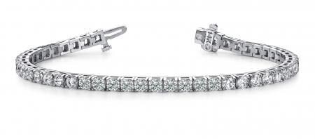 CERTIFIED 14K WHITE GOLD 2 CTW G-H SI2/I1 DIAMOND DREAMS TENNIS BRACELET MA (1 of 1)