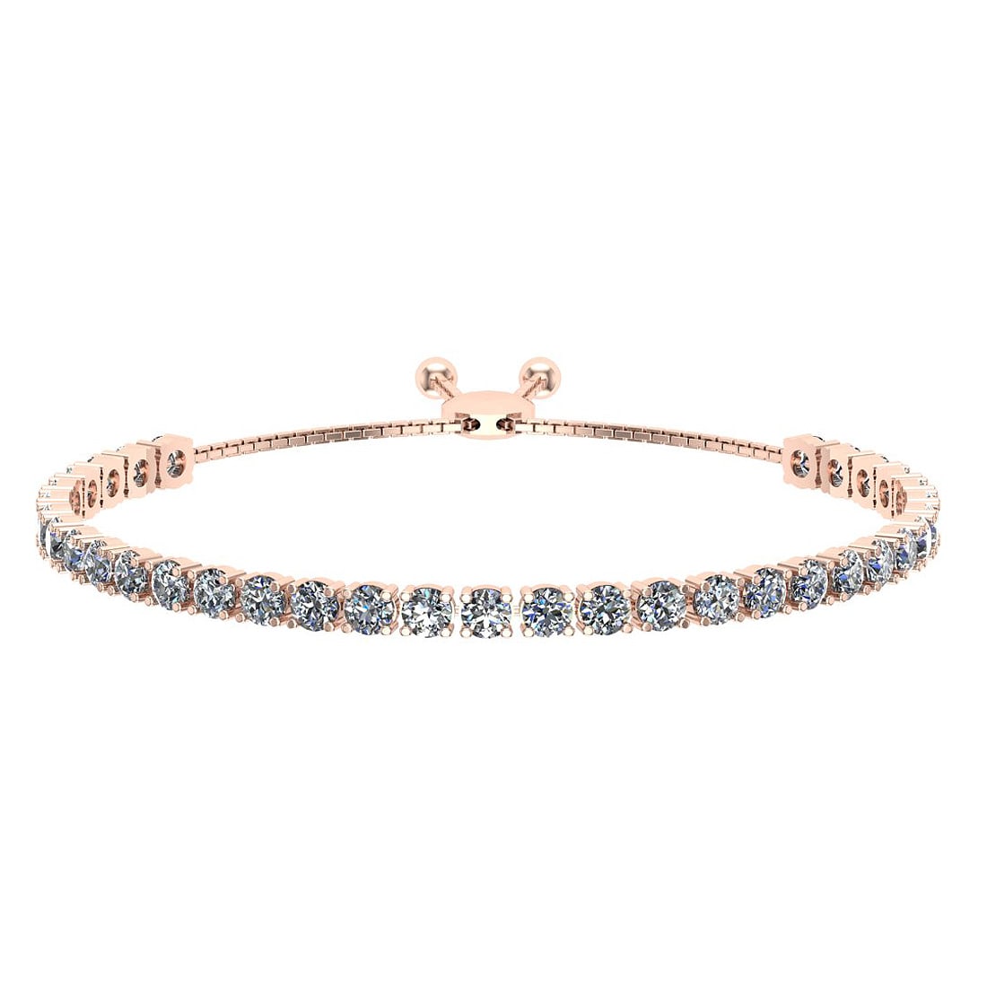 1.66 Ctw SI2/I1 Diamond Prong Set 14K Rose Gold Slide Bracelet: Center Diamond Weight : 1.66 Ctw (Round Cut) Center Diamond Color :- J-K Center Clarity : SI2/I1 Stone Setting : Prong Metal Weight : Approx 7.20 Gram 14K Rose Gold Slide Bracelet T4-2.0SB