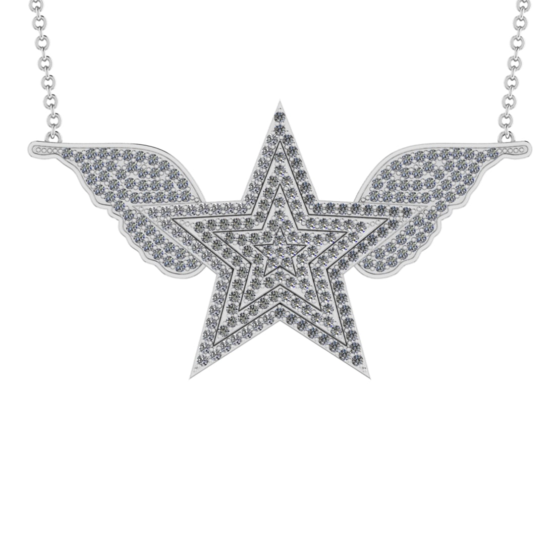 3.41 Ctw SI2/I1 Diamond 14K White Gold Pendant Necklace: Total Diamond Weight : 3.41 Ctw (Round cut) Center Diamond Color :- J-K Center Clarity : SI2/I1 Stone Setting : Prong Metal Weight : Approx 9.90 Gram 14K White Gold Pendant Necklace #PAPPS32606v8