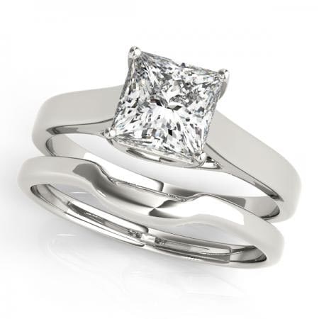 CERTIFIED 18KT WHITE GOLD 1.00 CTW J-K/VS-SI1 DIAMOND BRIDAL SET (1 of 1)
