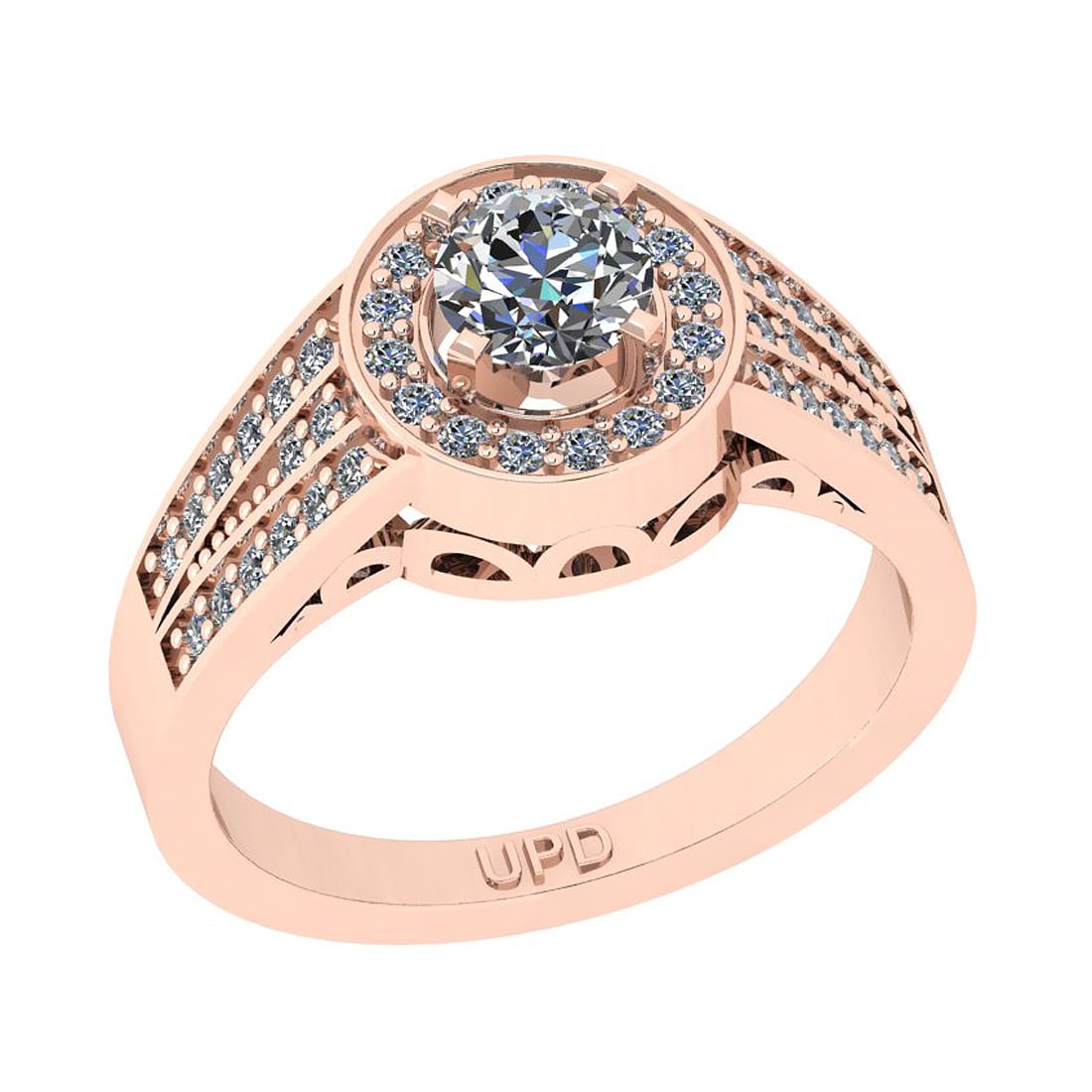 0.85 Ctw SI2/I1 Gia Certified Center Diamond 14K Rose Gold Ring: Center Diamond Weight : 0.50 Ctw ( Round Cut GIA Certified ) Center Diamond Color :-J-K Center Stone Setting : Prong Center Clarity : SI2/I1 Side Stone Weight Of Ctw 0.35 Ctw Side Stone Color : J-K