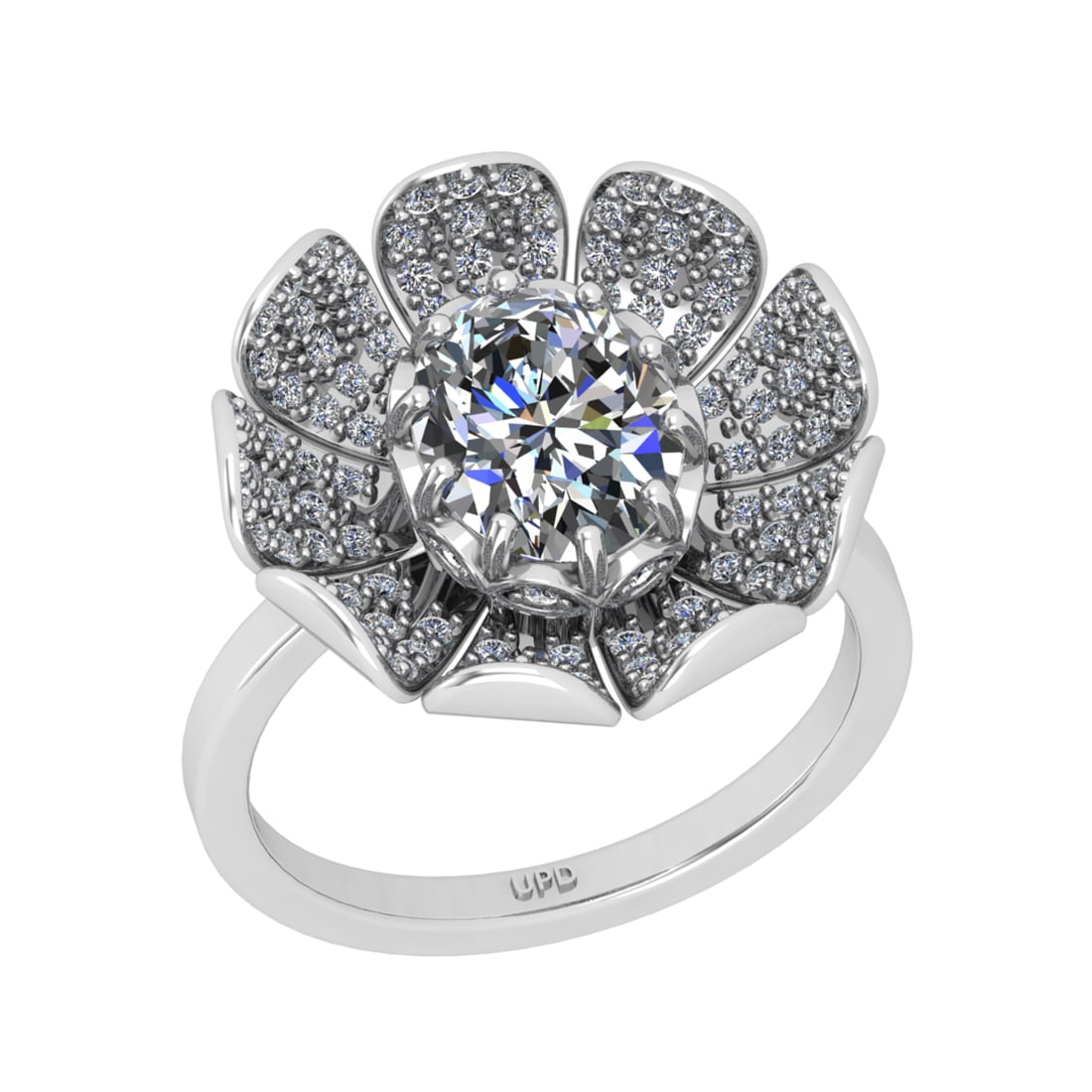 1.60 Ctw GIA Certificate Diamond Set 14K White Gold Engagement Ring: GIA Certificate Center Diamond Weight : 1.50 Ctw (Oval Cut) Center Diamond Color : J Setting : Prong Clarity : SI1 Side Stone Weight Of Ctw 0.10 Ctw Side Stone Color : J-K Stone Clarity : SI2/I1 Stone