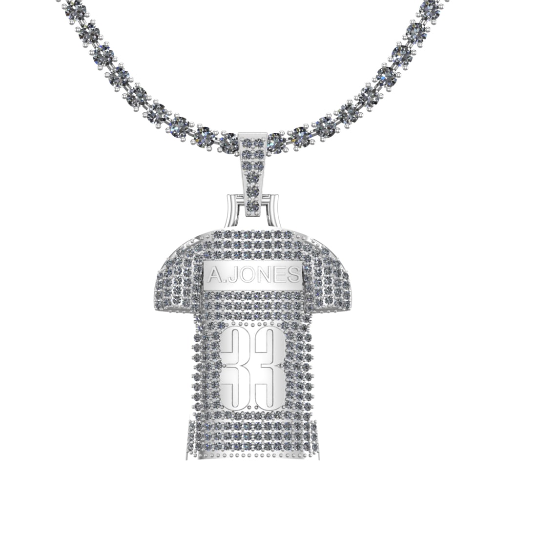 4.62 Ctw SI2/I1 Diamond 14K White Gold Cricket theme pendant necklace: Total Diamond Weight : 4.62 Ctw (Round cut) Center Diamond Color :- J-K Center Clarity : SI2/I1 Stone Setting : Prong Metal Weight : Approx 29.50 Gram 14K White Gold Cricket theme pendant necklace #PA
