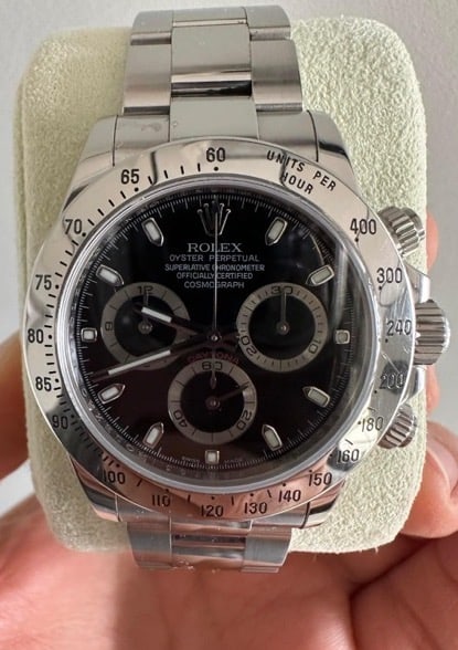 Used Steele Daytona 41mm Comes with Box & Papers: Used Steele Daytona 41mm Comes with Box & Papers #PAPPS12662v8