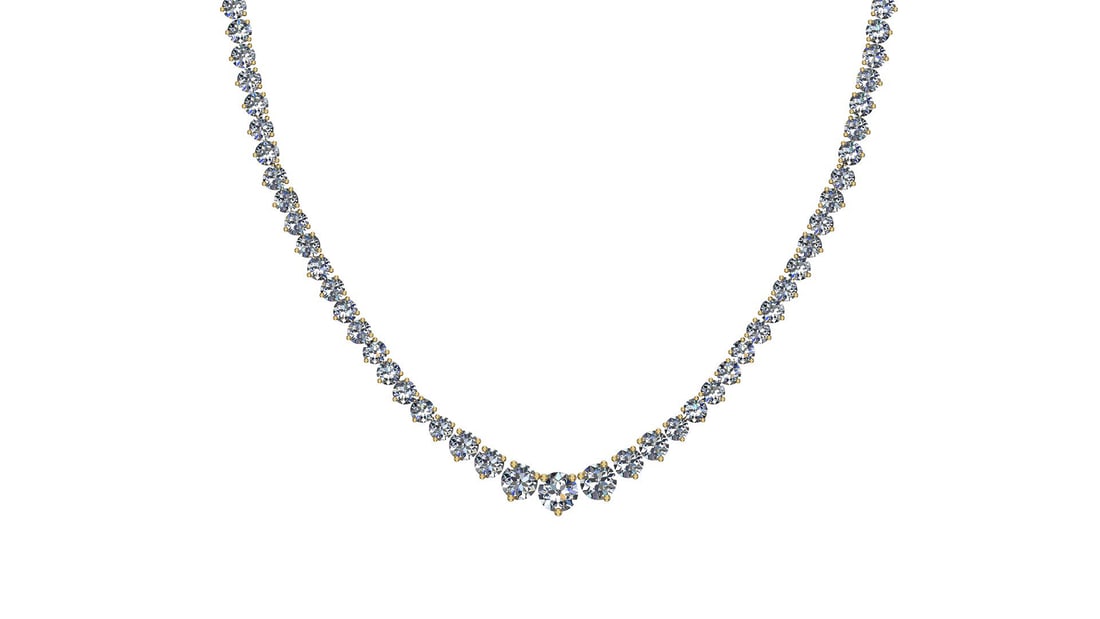 Certified 5.63 Ctw SI2/I1 Diamond 14K Yellow Gold Necklace: Center Diamonds Approx Weight: 5.63 Ctw (Round Cut) Center Diamond Color: J-K Center Clarity: SI2/I1 Stone Setting: Prong Metal Approx Weight: 15.20 Gram 14K Yellow Gold Necklace Size-17 Inch