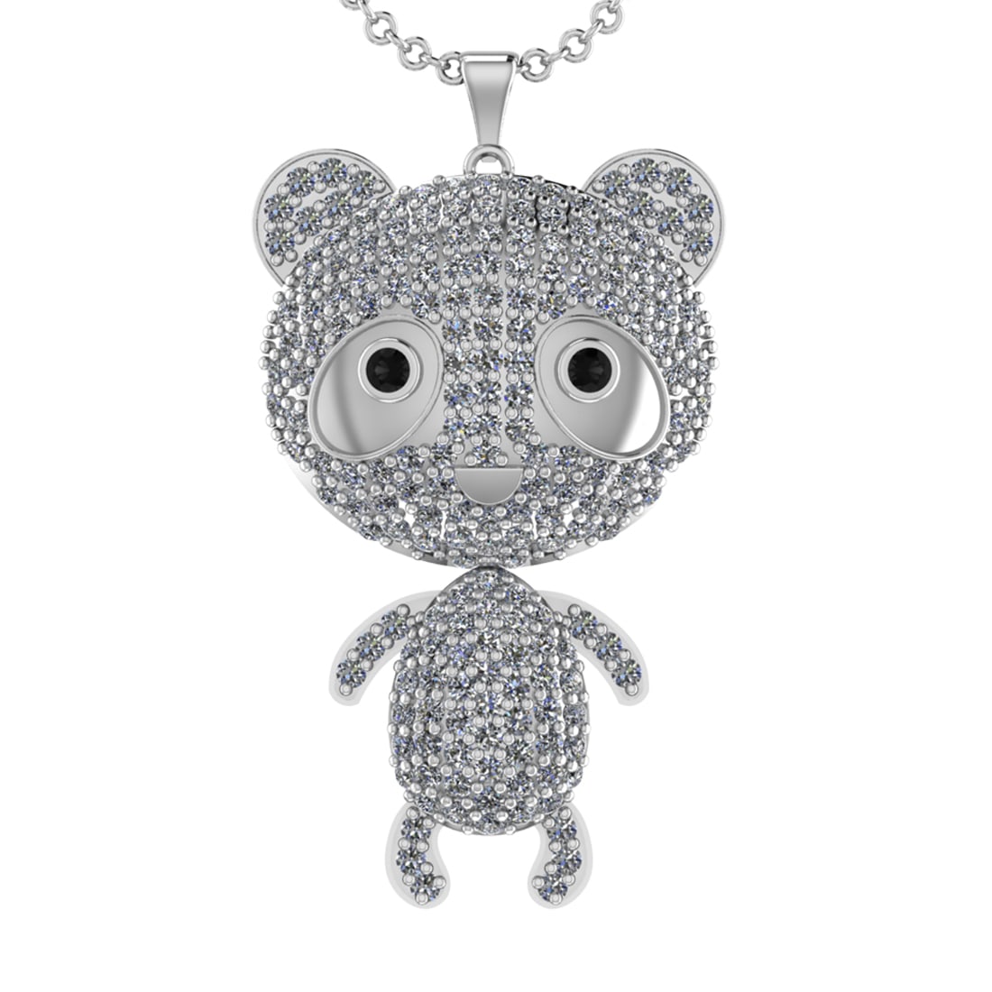 7.02 Ctw SI2/I1 Treted Fancy Black Diamond Prong Set 14K White Gold Teddy P: Eye Diamond Weight :- 0.20 ctw Eye Diamond Color :- Treted Fancy Black Diamond Setting :- Prong Side Stone Weight Of Ctw 6.82 Ctw Side Stone Color : J-K Stone Clarity : SI2/I1 Stone Setting : Prong