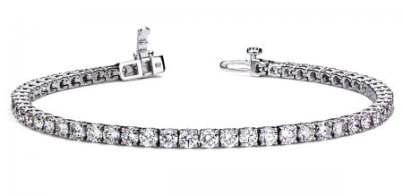 14K WHITE GOLD 3 CTW G-H I1/I2 TENNIS BRACELET: 14K WHITE GOLD 3 CTW G-H I1/I2 TENNIS BRACELET #PAPPS23363v5