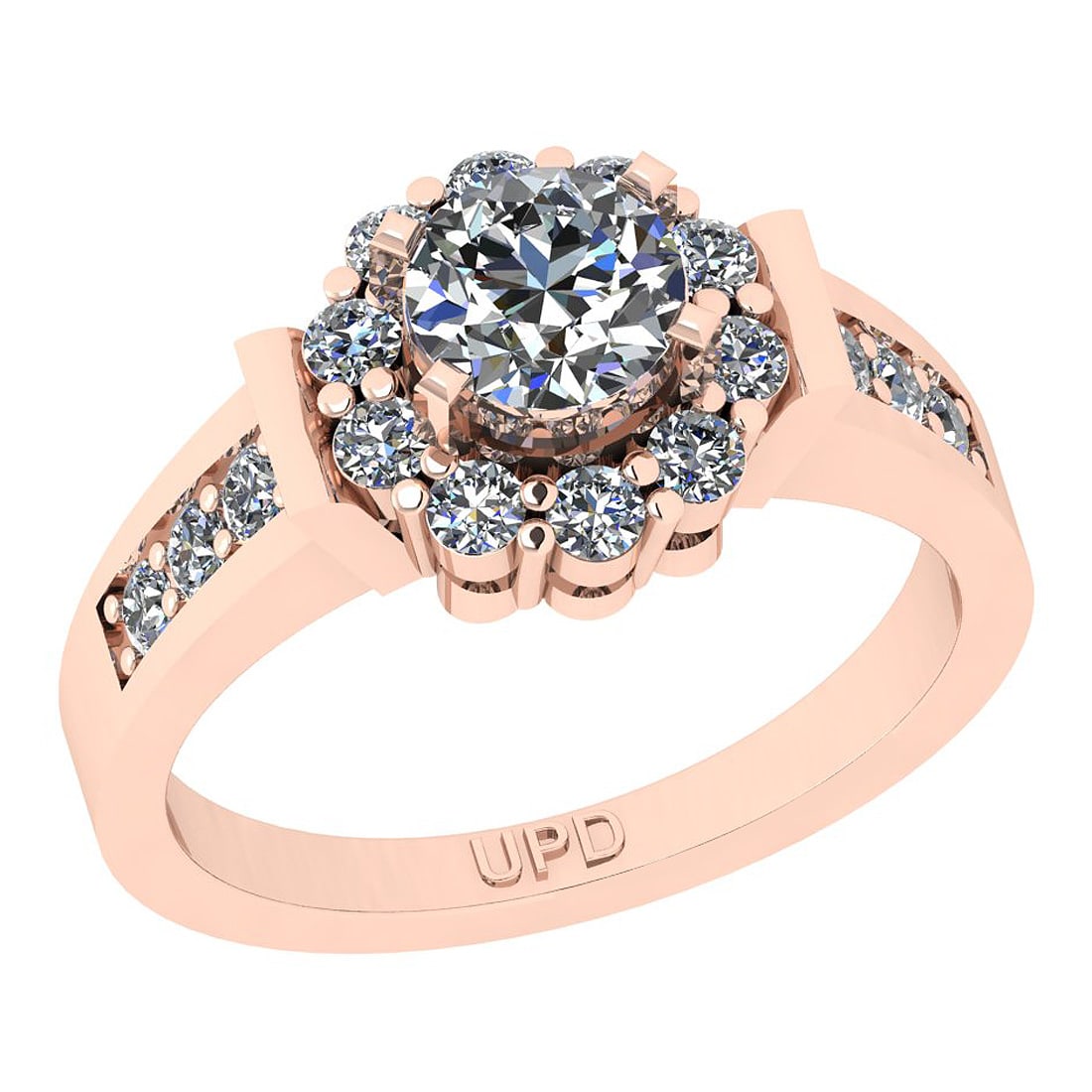 1.32 Ctw SI2/I1 Gia Certified Center Diamond 14K Rose Gold Ring: Center Diamond Weight : 0.70 Ctw ( Round Cut GIA Certified ) Center Diamond Color :-J-K Center Stone Setting : Prong Center Clarity : SI2/I1 Side Stone Weight Of Ctw 0.62 Ctw Side Stone Color : J-K