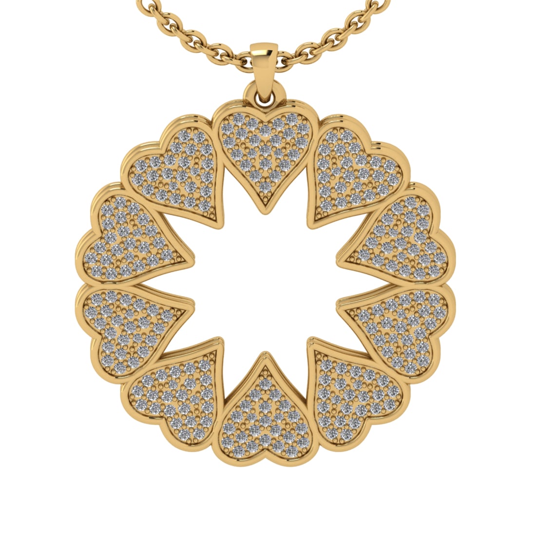 1.15 Ctw SI2/I1 Diamond 14K Yellow Gold Pendant Necklace: Total Diamond Weight : 1.15 Ctw (Round Cut) Center Diamond Color :- J-K Center Clarity : SI2/I1 Stone Setting : Prong Metal Weight : Approx 9.90 Gram 14K Yellow Gold Pendant Necklace #PAPPS55257v8