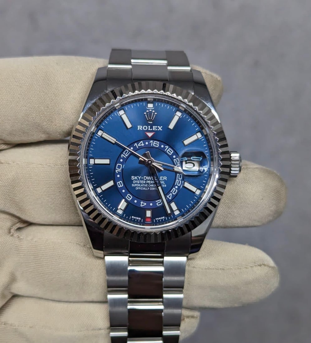 New Rolex Skydweller Blue Dial Comes with Box & Papers: New Rolex Skydweller Blue Dial Comes with Box & Papers #PAPPS15917v8