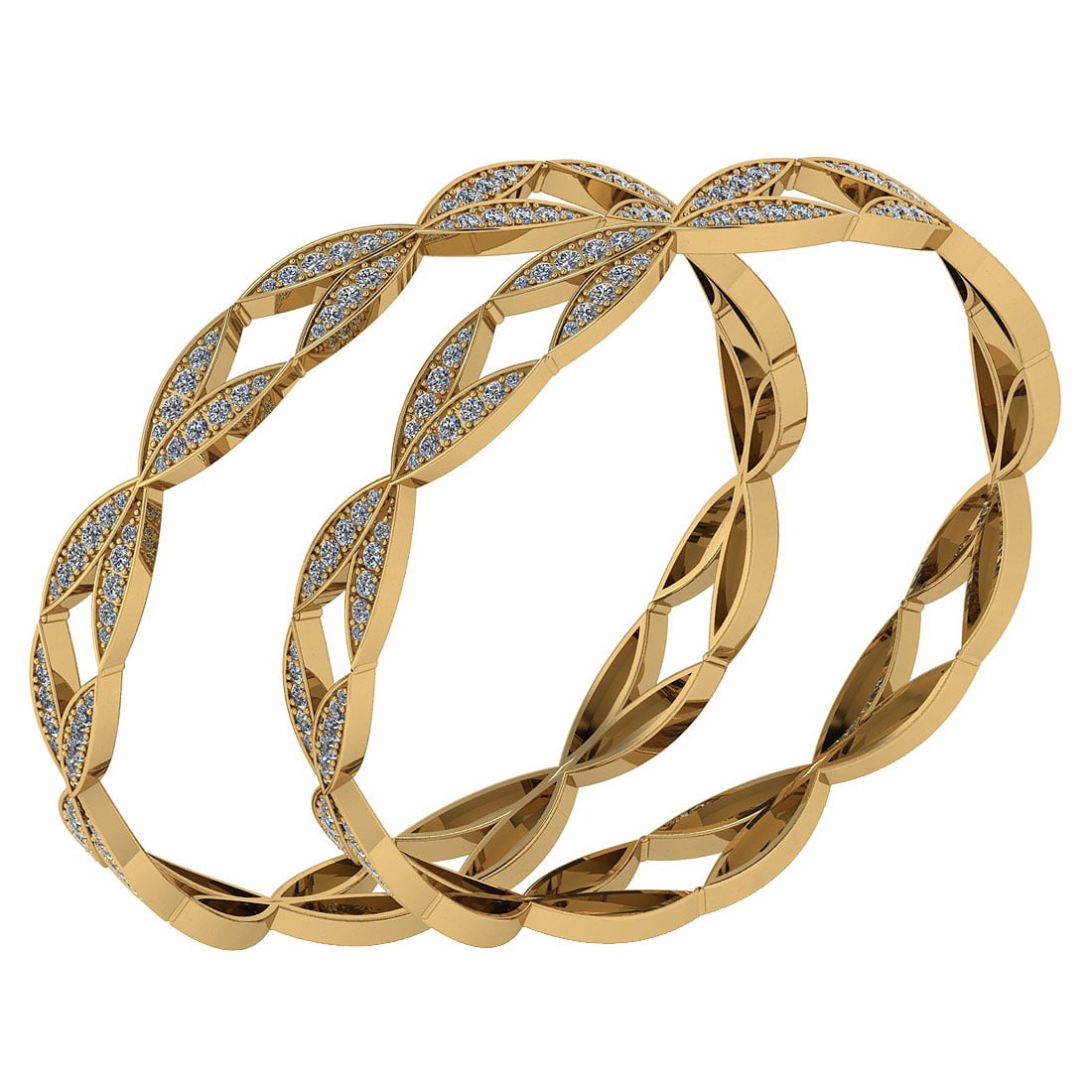 6.52 Ctw SI2/I1 Diamond 10K Yellow Gold Bengals: Center Stone Weight : 6.52 Ctw (Round Cut ) Center Stone Color : J-K Stone Clarity : SI2/I1 Stone Setting : Prong Metal Weight : Approx 45.10 Gram Bengals s Size : 57 mm 2 24 Inches 10K Yellow Gold