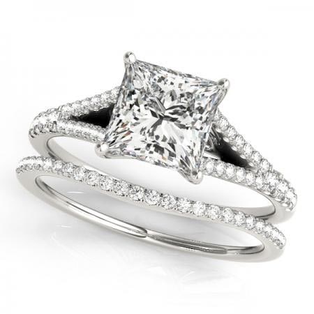 CERTIFIED PLATINUM 1.28 CTW J-K/VS-SI1 DIAMOND BRIDAL SET (1 of 1)