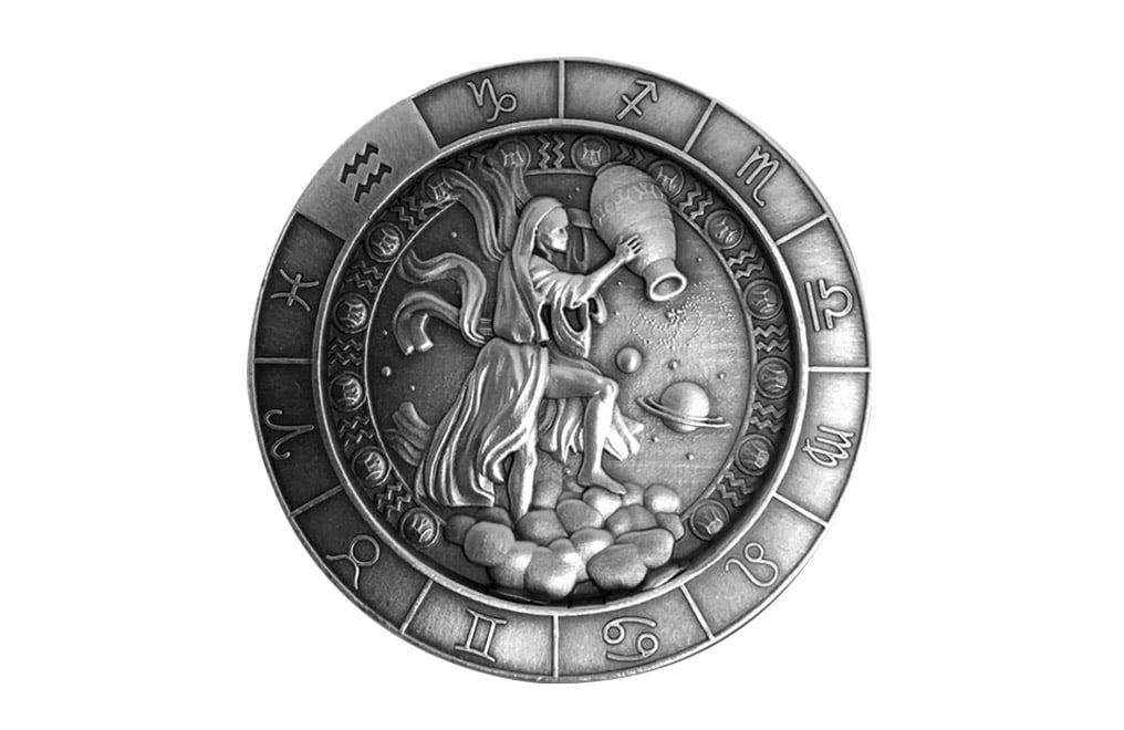 2021 Signs of the Zodiac ? 1 oz Silver Round: 2021 Signs of the Zodiac ? 1 oz Silver Round #PAPPS98415v15