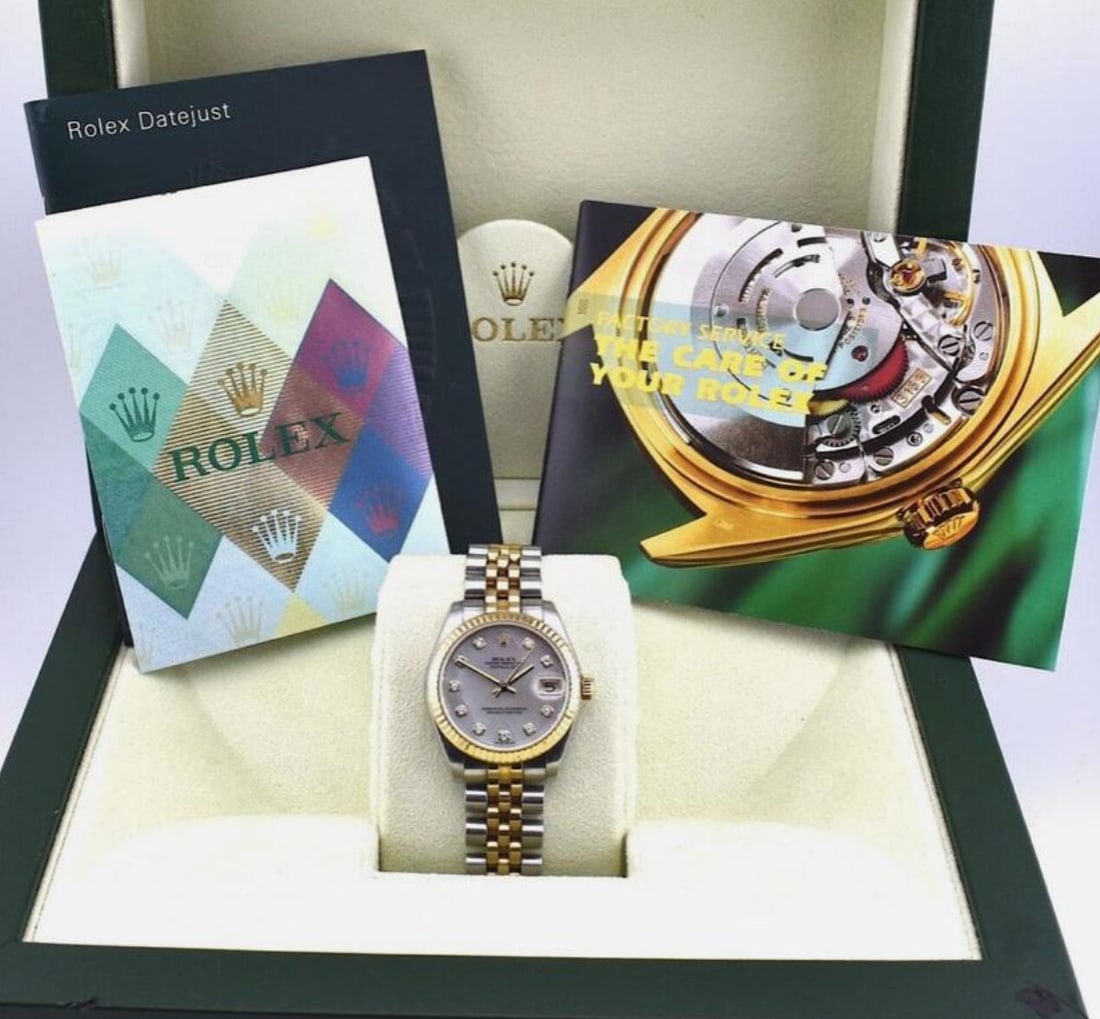 Rolex 31mm Mop Diamond Dial Ref. 178273 Comes With Box & Papers: Rolex 31mm Mop Diamond Dial Ref. 178273 Comes With Box & Papers #PAPPS23486v15