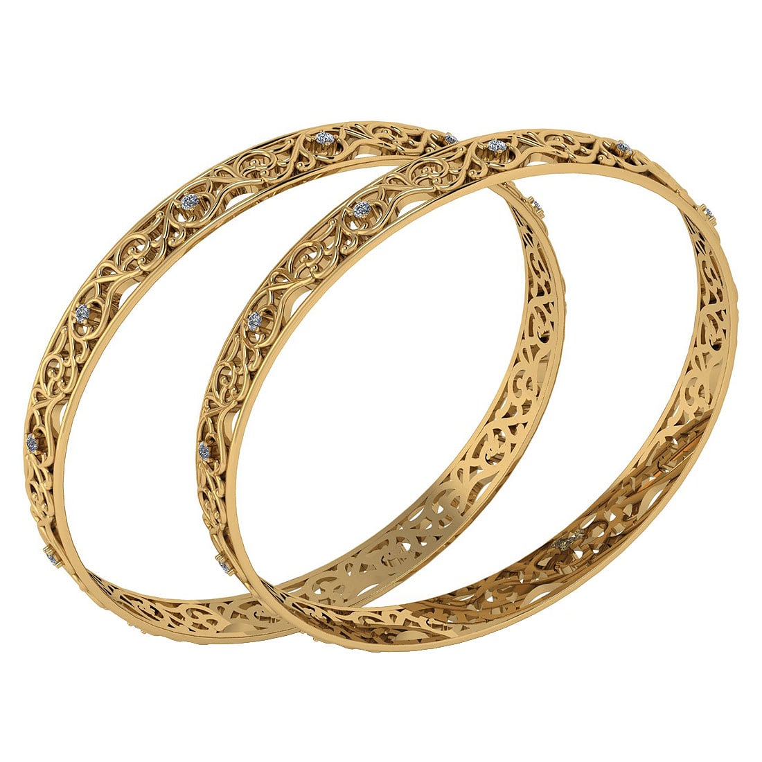 0.72 Ctw SI2/I1 Diamond 10K Yellow Gold Bengals: Center Stone Weight : 0.72 Ctw (Round Cut ) Center Stone Color : J-K Stone Clarity : SI2/I1 Stone Setting : Prong Metal Weight : Approx 42.10 Gram Bengals s Size : 57 mm 2 24 Inches 10K Yellow Gold Be