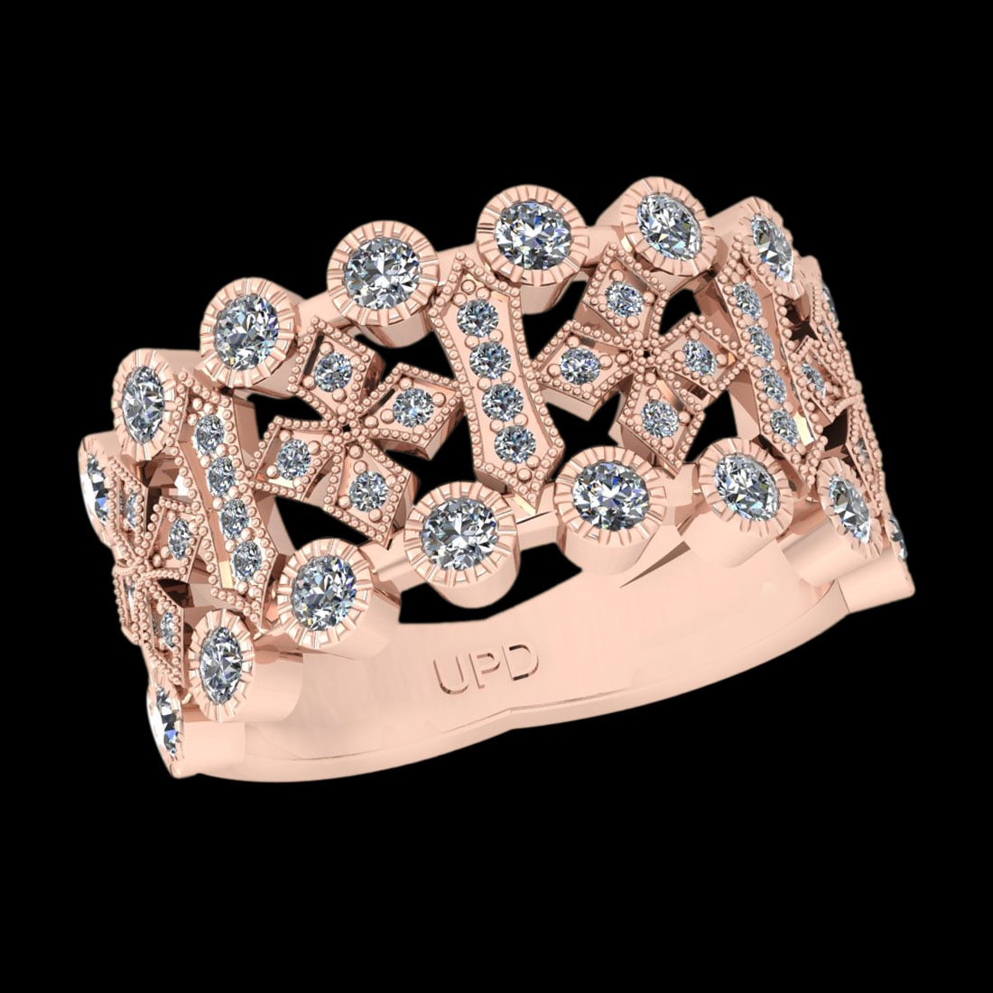 0.72 Ctw VS/SI1 Diamond 14K Rose Gold Vintage Style Engagement Ring: Diamond Weight : 0.72 Ctw ( Round Cut ) Diamond Stone Color : J-K Stone Clarity : VS/SI1 Stone Setting : Prong Metal Weight : Approx 5.80 Gram 14K Rose Gold Vintage Style Engagement Ring Currnet Ring 